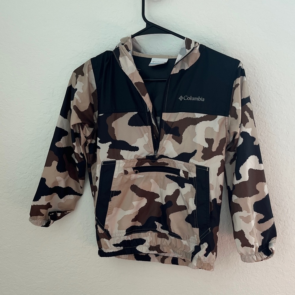 Columbia Kids Camo Hoodie - Black and Brown